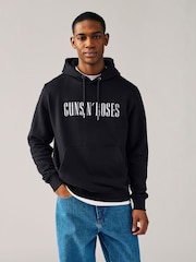 Black Guns N Roses License Graphic Hoodie - Image 2 of 9