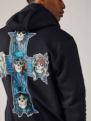 Black Guns N Roses License Graphic Hoodie - Image 5 of 9