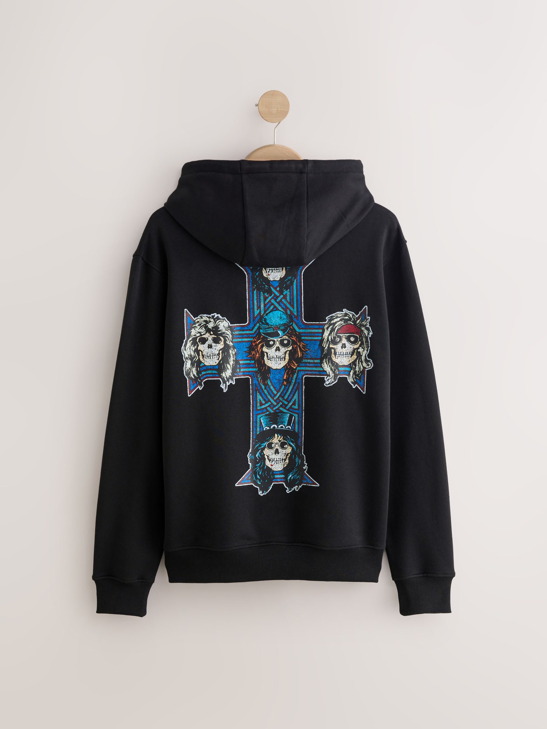 Buy Black Guns N Roses License Graphic Hoodie from Next USA