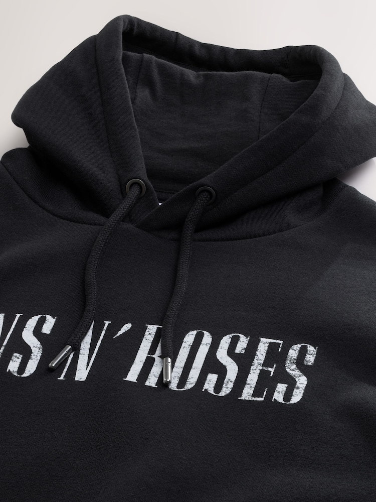 Black Guns N Roses License Graphic Hoodie - Image 8 of 9