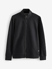 Noir - Quarter Zip Textured Funnel Sweatshirt - Image 6 de 10