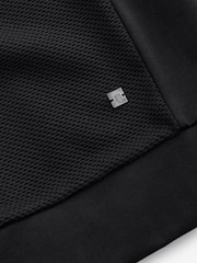 Noir - Quarter Zip Textured Funnel Sweatshirt - Image 9 de 10
