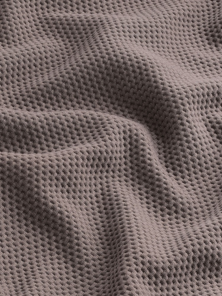 Neutral Quarter Zip Textured Funnel Sweatshirt - Image 7 of 7