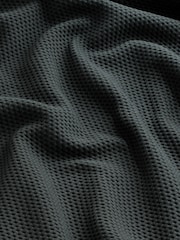 Green Zip Neck Quarter Zip Textured Funnel Sweatshirt - Image 8 of 8