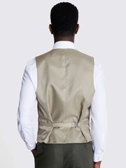 MOSS Green Tailored Fit Army Performance Waistcoat - Image 2 of 3