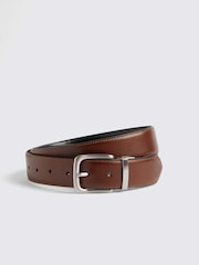 MOSS Black Casual Reversible Black Belt - Image 1 of 3