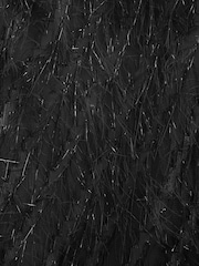 Schwarz - parkle Fringe Kimono Cover-Up - Bild 7 von 7