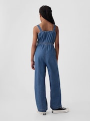 Gap Blue Denim Square Neck Jumpsuit (4-13yrs) - Image 2 of 3