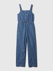 Gap Blue Denim Square Neck Jumpsuit (4-13yrs) - Image 3 of 3