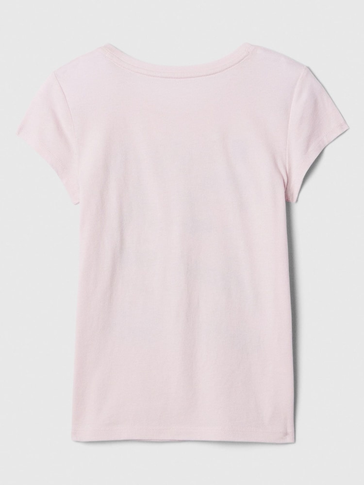 Gap Pink Paris Crew Neck Short Sleeve T-Shirt (4-13yrs) - Image 2 of 2