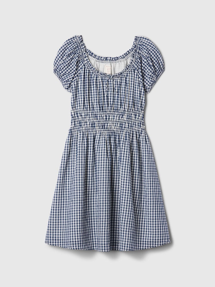 Gap Navy Blue DÔEN Gingham Dress (Kids) - Image 4 of 4 Gap Navy Blue DÔEN Gingham Dress (Kids) - Image 4 of 4