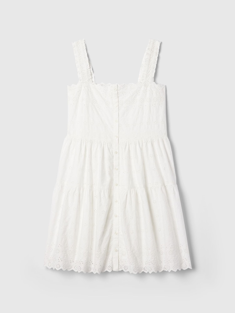 Gap White DÔEN Eyelet Dress (Kids) - Image 4 of 4