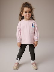 Pink Bluey Long Sleeve 100% Cotton T-Shirt and Leggings Set (3mths-7yrs) - Image 2 of 8