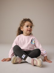 Pink Bluey Long Sleeve 100% Cotton T-Shirt and Leggings Set (3mths-7yrs) - Image 3 of 8