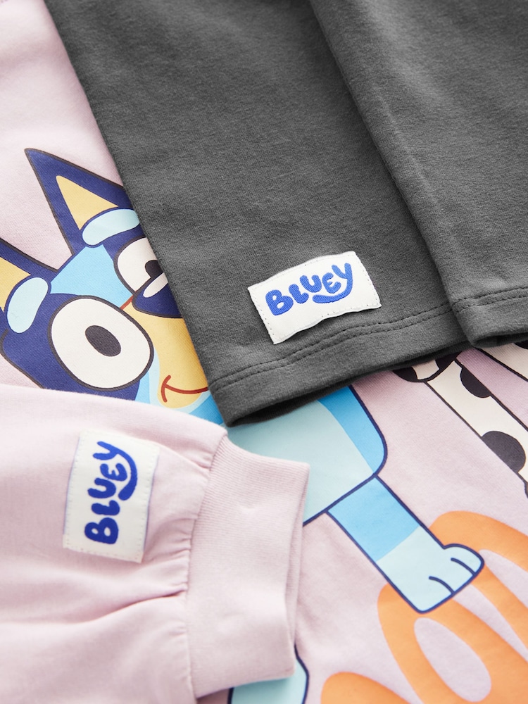 Pink Bluey Long Sleeve 100% Cotton T-Shirt and Leggings Set (3mths-7yrs) - Image 8 of 8