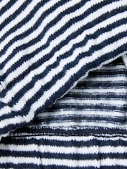Benetton Blue Stripe Button Up Jacket - Image 3 of 3
