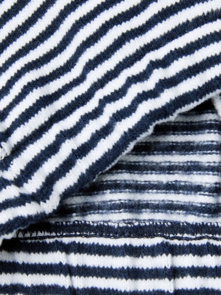 Benetton Blue Stripe Button Up Jacket - Image 3 of 3