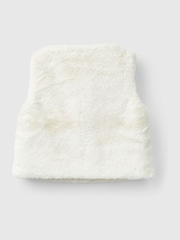 Benetton Cream Faux Fur Vest With All-Over Lining - Image 2 of 3