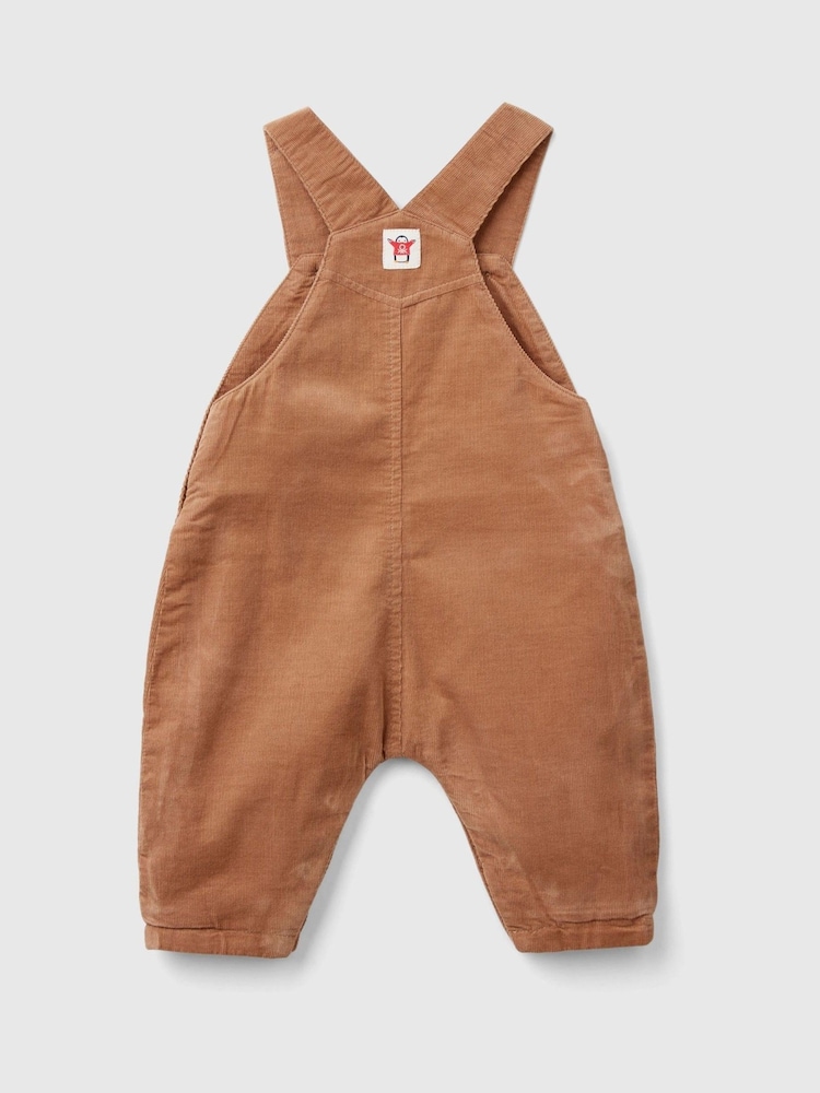 Benetton Brown Corduroy Dungaree - Image 2 of 3