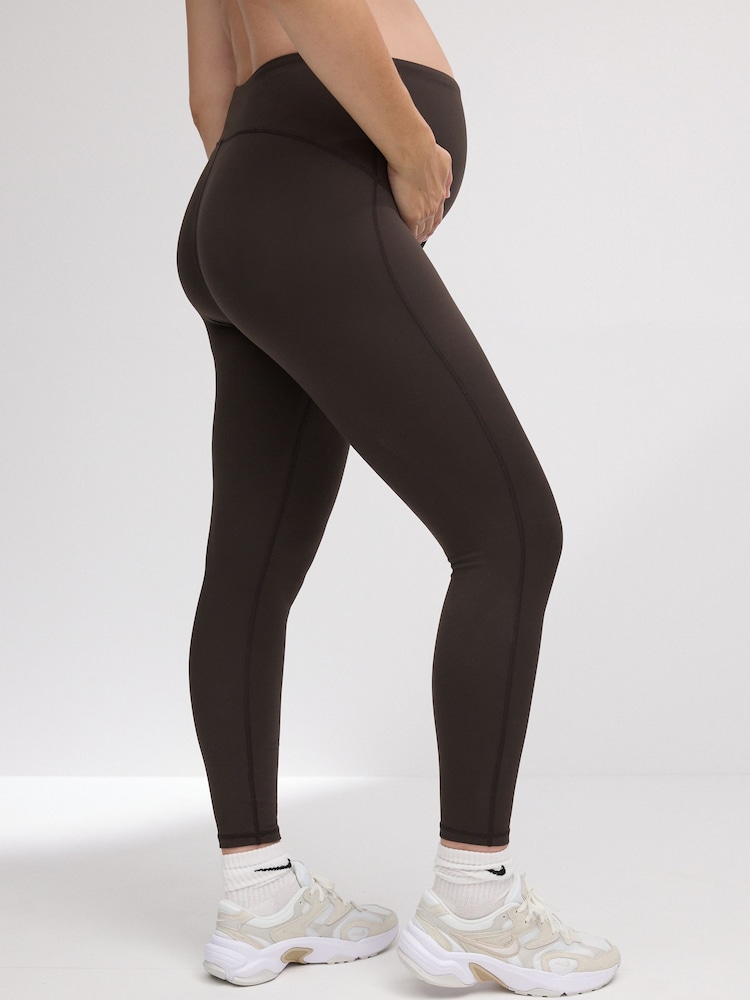 Marron chocolat - Leggings de sport de maternité - Image 5 of 10