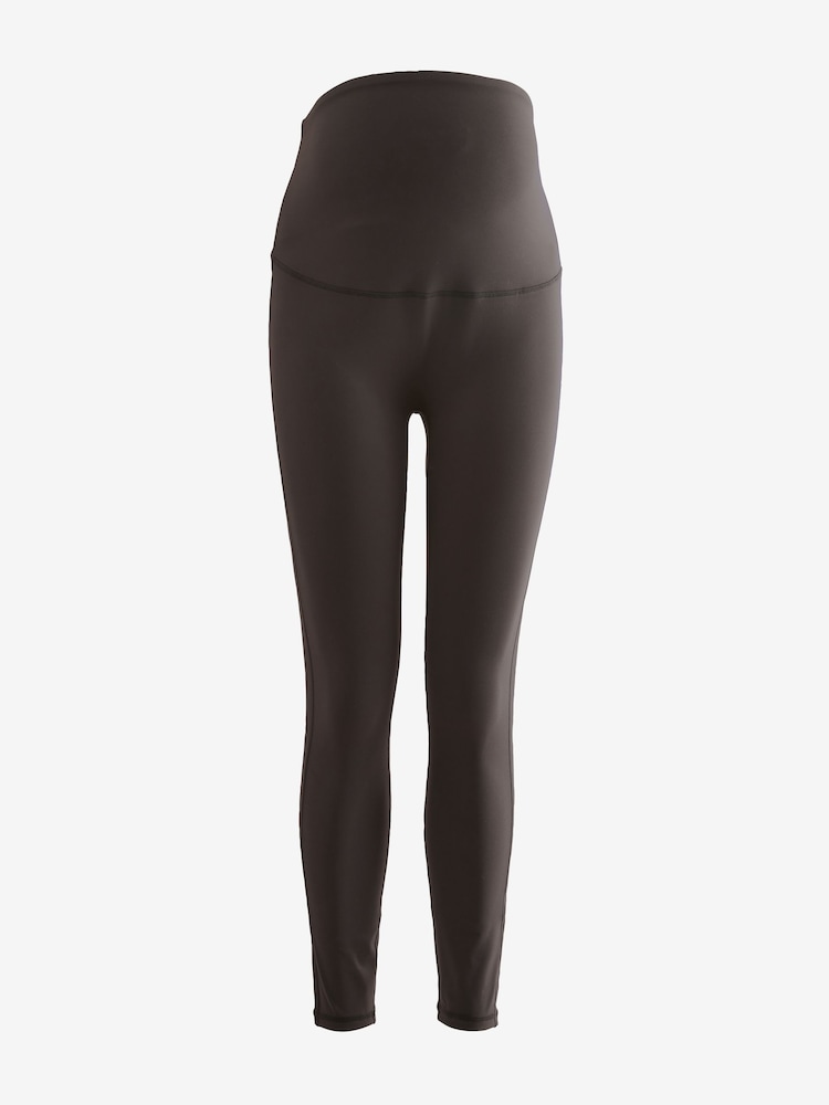 Marron chocolat - Leggings de sport de maternité - Image 7 of 10