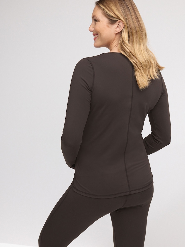 Marron chocolat - Top de sports de maternité - Image 5 of 6