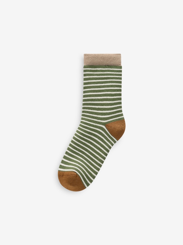 Safari Animals Cosy Terry Cotton Rich Socks 5 Pack - Image 3 of 6