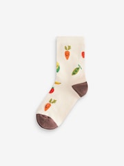 Fruit Vegetable Prints Print Rich Socks 5 Pack - Image 6 of 6