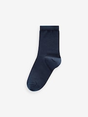 Rot/gelb/blau - Cotton Rich Plain Socks 7 Pack - Bild 2 von 8