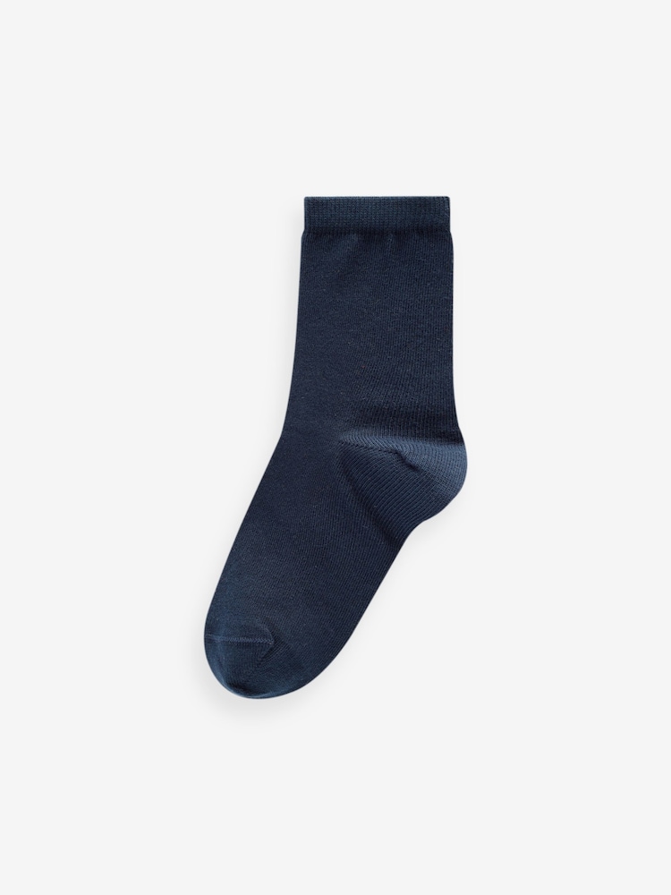 Red/Yellow/Blue Cotton Rich Plain Socks 7 Pack - Image 2 of 8 Red/Yellow/Blue Cotton Rich Plain Socks 7 Pack - Image 2 of 8