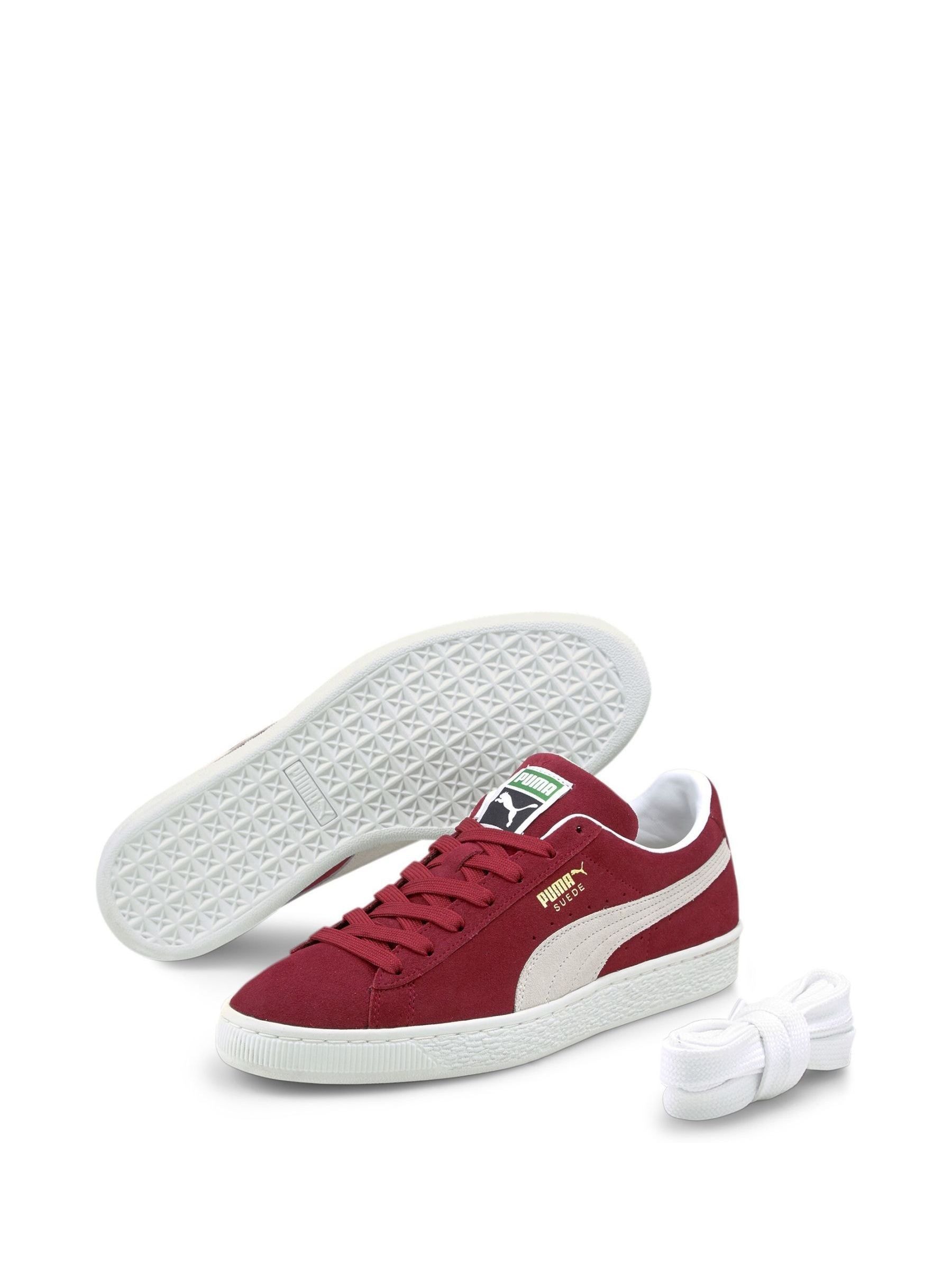 Puma red suede sneakers hot sale