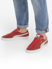 Puma Red Suede Classic XXI Unisex Trainers - Image 3 of 9