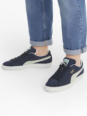 Puma Blue Suede Classic XXI Unisex Trainers - Image 1 of 8