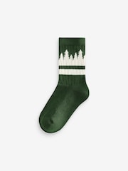 Multi Cushioned Footbed Cotton Rich Ribbed Tipped Socks 5 Pack - Image 3 of 8