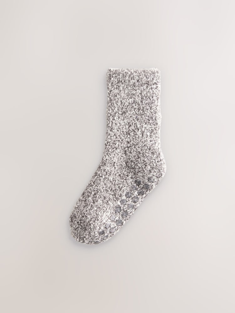 Grey Cosy Socks 2 Pack - Image 1 of 2 Grey Cosy Socks 2 Pack - Image 1 of 2