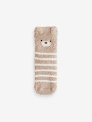 Neutral mit Bärendesign - Kuschelige Socken, 2er-Pack - Bild 2 von 5