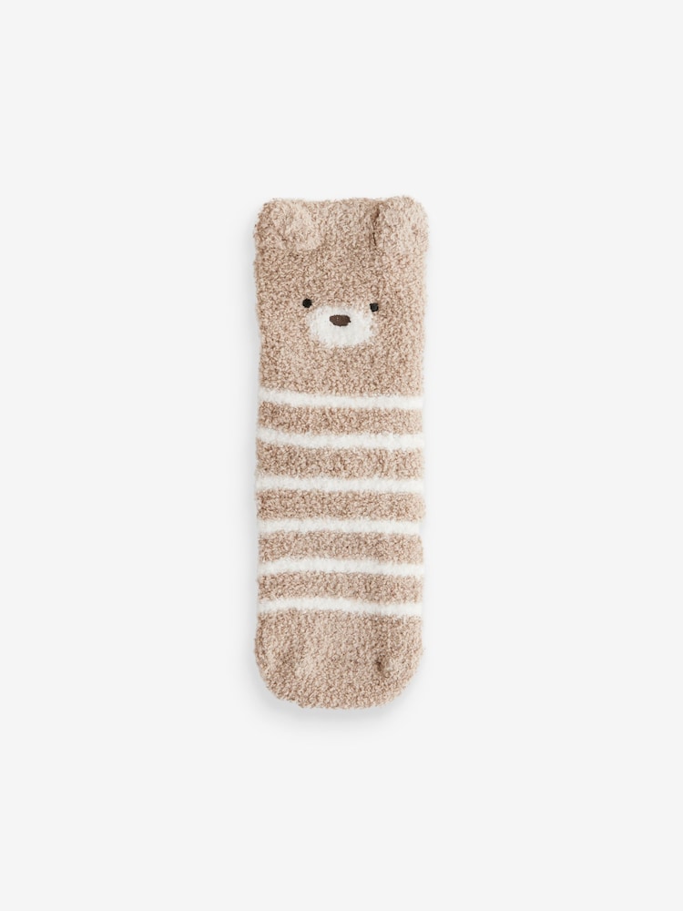 Neutral mit Bärendesign - Kuschelige Socken, 2er-Pack - Bild 2 von 5