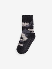 Kaki zelena/siva Camoflague - Komplet 2 parov udobnih nogavic - Slika 2 iz 3