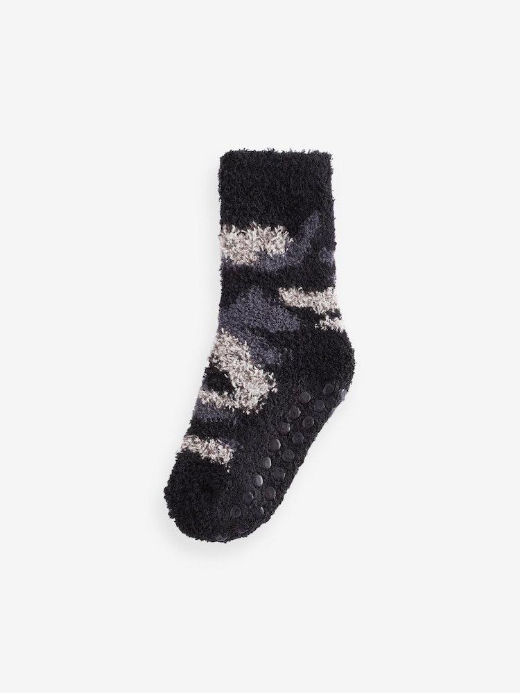 Kaki zelena/siva Camoflague - Komplet 2 parov udobnih nogavic - Slika 2 iz 3