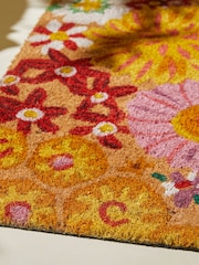 Lucy Tiffney Pink Campion Floral Doormat - Image 2 of 3