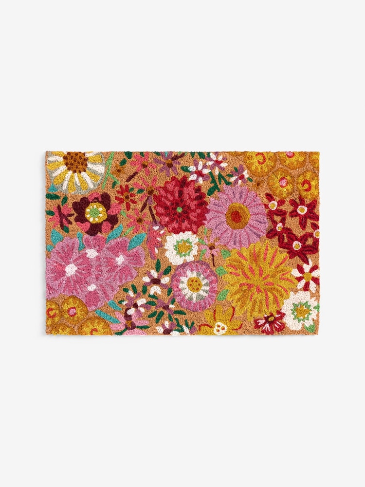 Lucy Tiffney Pink Campion Floral Doormat - Image 3 of 3