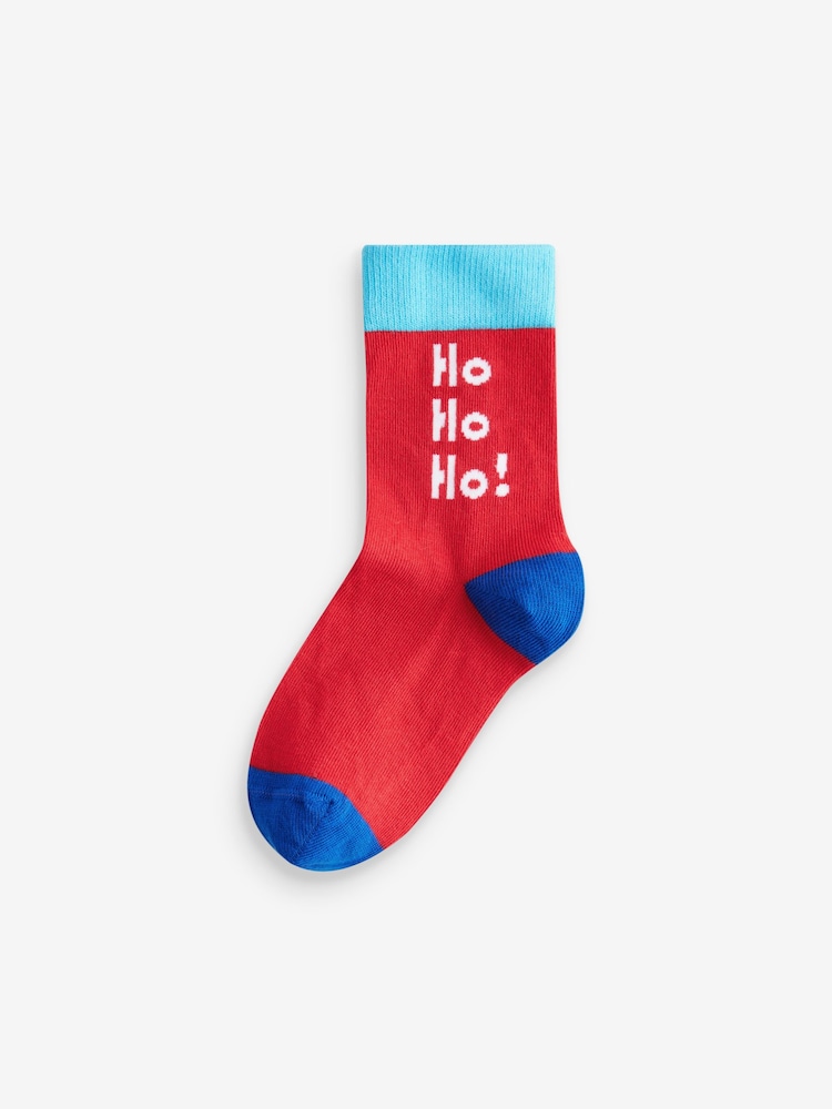 HoHoHo Character Cotton Rich Christmas Socks 5 Pack - Image 6 of 6 HoHoHo Character Cotton Rich Christmas Socks 5 Pack - Image 6 of 6