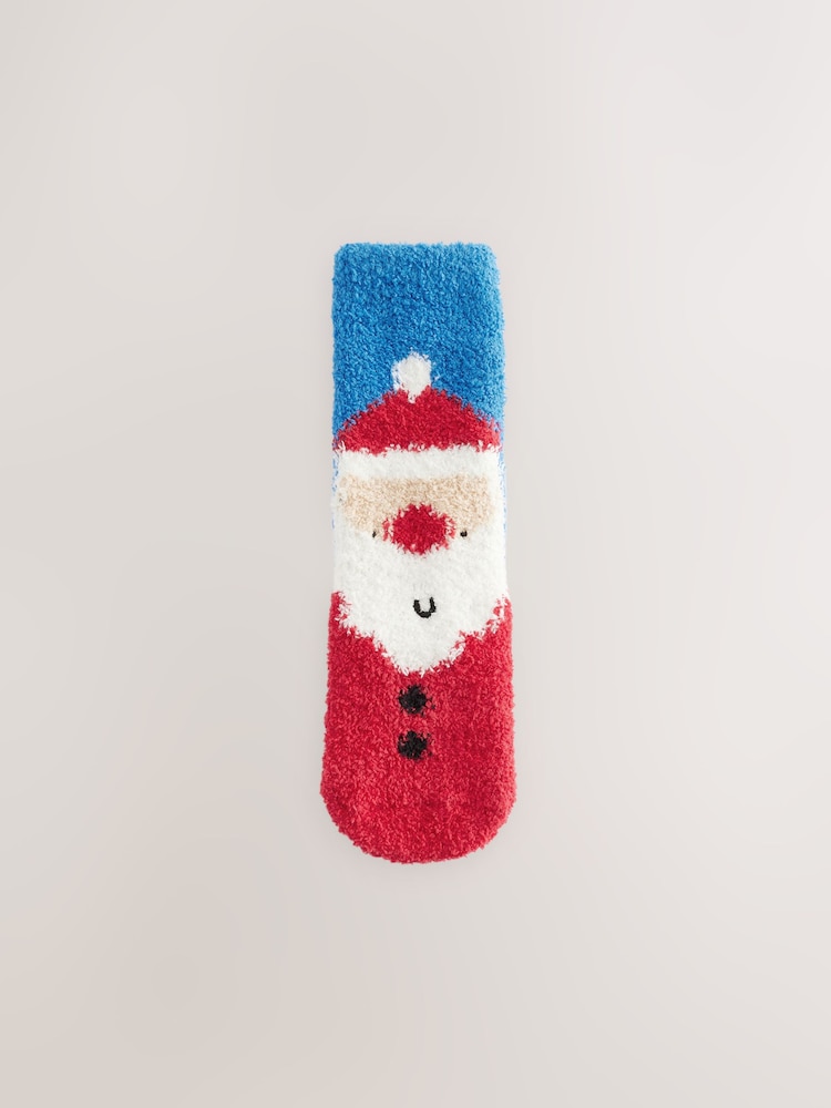 Santa Reindeer Cosy Christmas Socks 2 Pack - Image 2 of 5