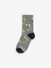 Graffiti Reindeer Cotton Rich Christmas Socks 5 Pack - Image 4 of 8