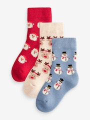 Več - Cotton Rich Christmas dojenček Nogavice 3 komplet - Slika 1 iz 6