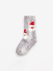 All Over Santa Reindeer Cosy Christmas Socks 2 Pack - Image 3 of 3