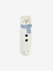 Snowman Cosy Christmas Socks 2 Pack - Image 3 of 3