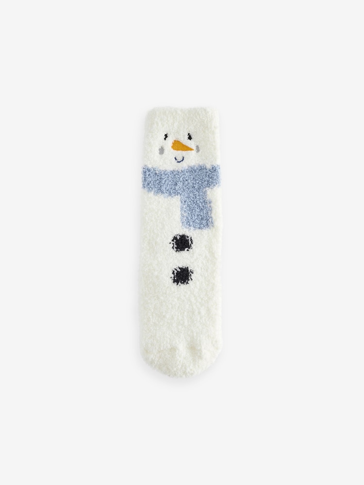Snowman Cosy Christmas Socks 2 Pack - Image 3 of 3