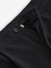 Black Textured Jersey Joggers - Image 10 of 12