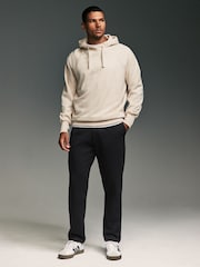 Black Textured Jersey Joggers - Image 3 of 12